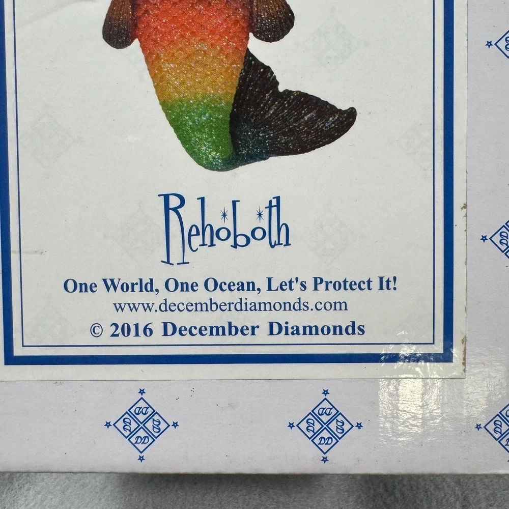 December Diamonds 2016 Rehoboth Merman Retired Ornament 55-55002 Rainbow NIB